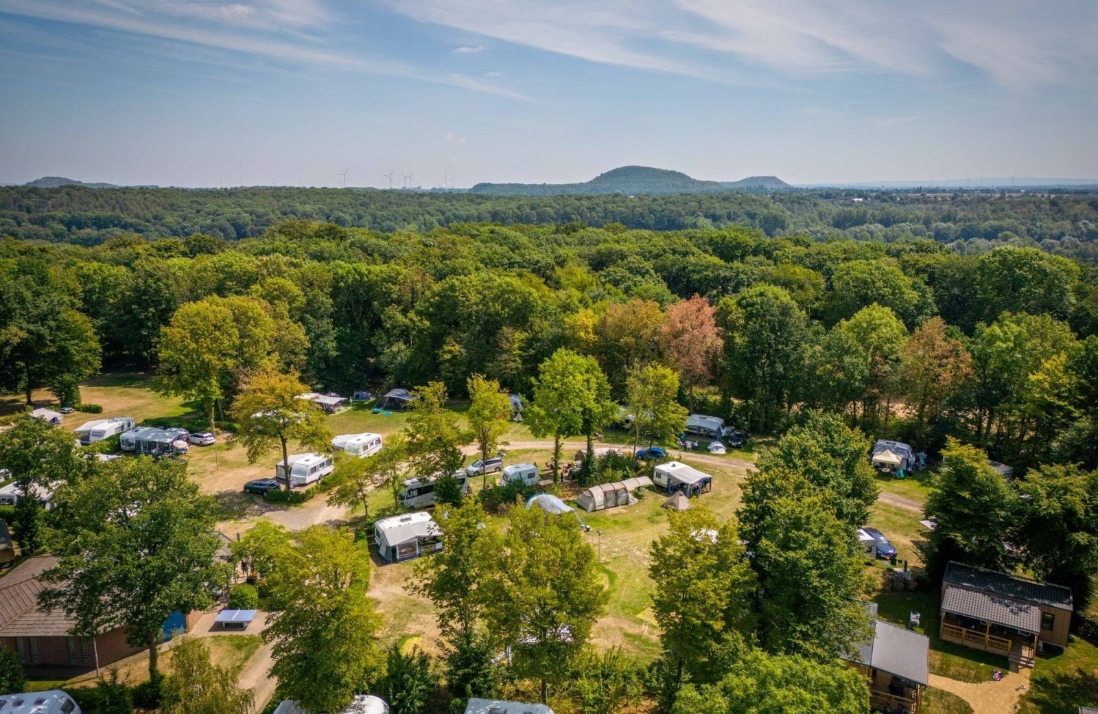 Campingplatz de Watertoren mit Blick auf Dreil&auml;ndereck
